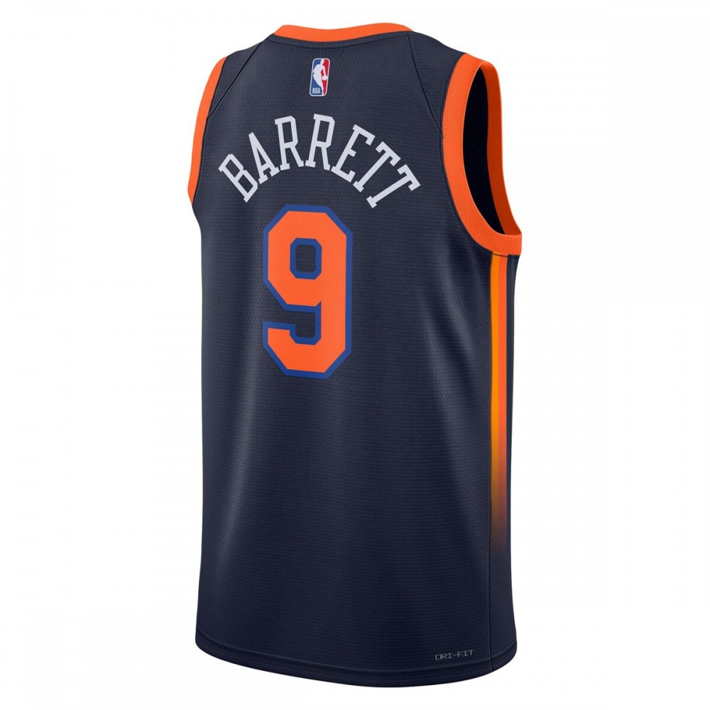 RJ Barrett New York Knicks Jordan Brand 2022/23 Swingman Jersey - Statement Edition - Navy-Pro Kit Vault | Brand New 26/27 Sports Jerseys
